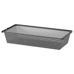 BOAXEL Mesh basket, anthracite, 80x40x15 cm