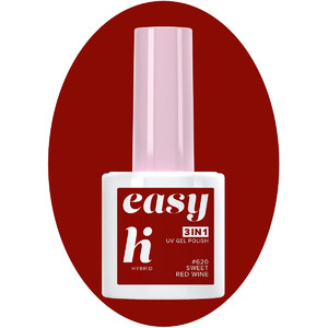 Hi Hybrid UV Gel Polish Easy 3in1 #620 Red Wine Vegan 5ml