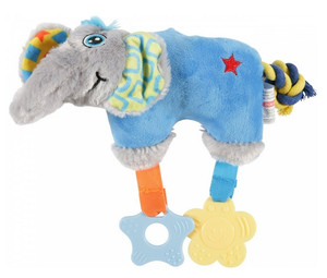 Zolux Plush Dog Toy for Puppies Elephant, blue