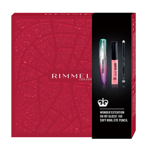 COTY RIMMEL Gift Set - Wonder Extension Mascara, Ohy My Gloss Lip Gloss & Soft Kohl Eye Pencil