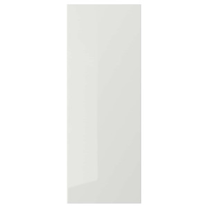 RINGHULT Door, high-gloss light grey, 30x80 cm