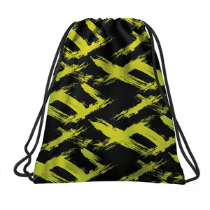 Drawstring Bag School Shoes/Clothes Bag Lime Pattern