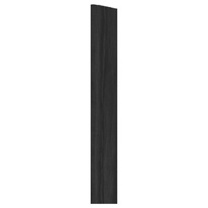 METOD Cover strip vertical, wood effect black, 220 cm