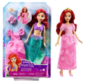 Disney Princess Toys, Ariel 2-In-1 Mermaid To Princess Doll HMG49 3+