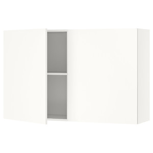 KNOXHULT Wall cabinet with doors, white, 120x75 cm