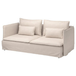 SÖDERHAMN 3-seat sofa, Gransel natural colour
