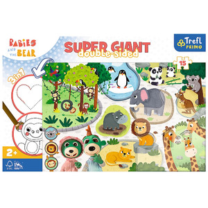 Trefl Primo Super Giant Children's Puzzle Babies and the Bear In the Zoo 2+