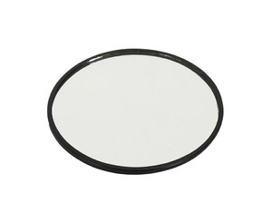 Decorative Mirror Tray 10cm, round, black