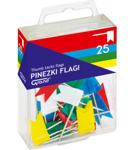 Grand Thumb Tacks Flags 25pcs