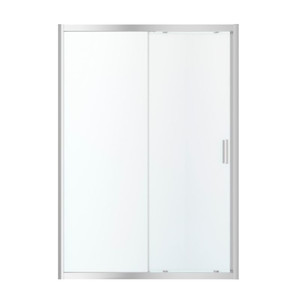 GoodHome Sliding Shower Door Beloya 140 cm, chrome/transparent