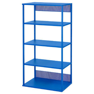 PLATSA Open shelving unit, blue, 60x40x120 cm