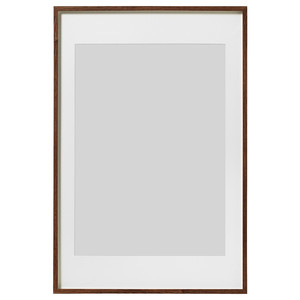 HOVSTA Frame, medium brown, 61x91 cm