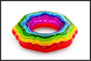 Bestway Inflatable Swim Ring Rainbow 115cm