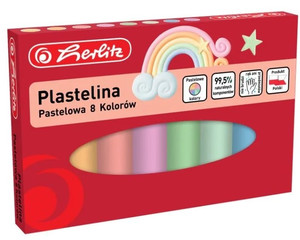 Plasticine Pastel 8 Colours