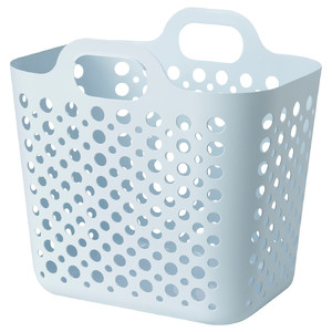 SLIBB Flexible laundry basket, blue, 24 l