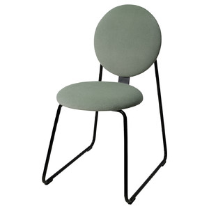 MÅNHULT Chair, black/Hakebo grey-green