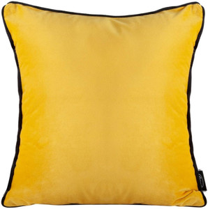 Cushion Mel 40 x 40 cm, black/mustard