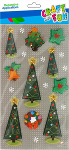 Craft Christmas Self-Adhesive Decoration Set 3D Christmas Tree