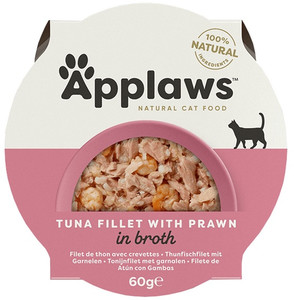 Applaws Natural Cat Food Tuna Fillet with Shrimps 60g