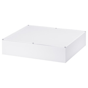 VARDÖ Bed storage box, white, 65x70 cm