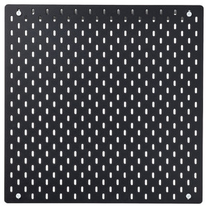 SKÅDIS Pegboard, black, 56x56 cm