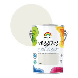 Beckers Matt Latex Paint Vaggfarg Colour 5l swan