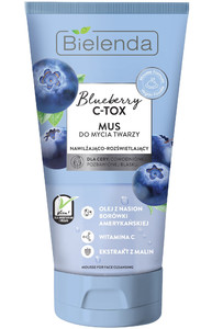 Bielenda Bluberry C-TOX Face Wash Mousse Moisturising-Illuminating Vegan 135g