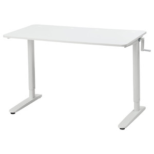 RELATERA Desk sit/stand, white, 117x60 cm
