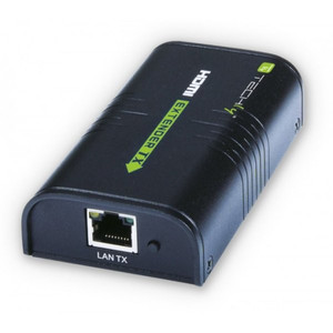 HDMI Extender/Receiver after Cat.5e/6/6a/7 twisted pair, up to 120m, over IP, black