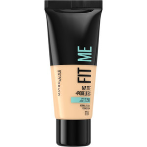 Maybelline Fit Me! Foundation Matte + Poreless no. 118 Nude 30ml