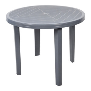 Garden Round Table 90cm, grey