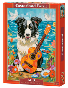 Castorland Jigsaw Puzzle Collie, Guitar and the Sea 500pcs 9+