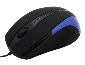 Esperanza Wired Optical Mouse SIRIUS EM102B USB, black-blue