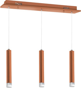 Pendant Lamp LED Copper 3 x 5 W