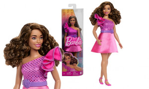 Barbie Fashionistas Doll #225, Curvy With Brown Hair HRH22 3+