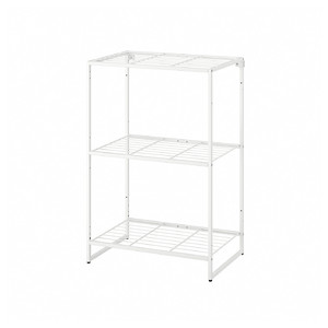 JOSTEIN Shelving unit, in/outdoor/wire white, 61x40x90 cm