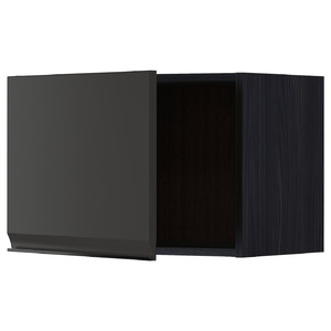 METOD Wall cabinet, black/Upplöv matt anthracite, 60x40 cm
