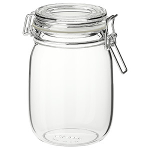 KORKEN Jar with lid, 1 l