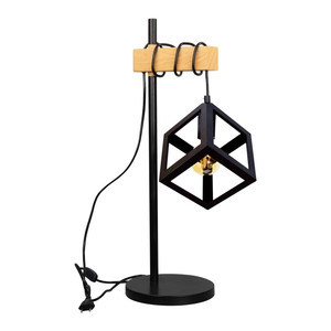 Table Lamp Polux Sweden Wood 1 x 20 W E27