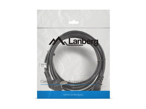 Lanberg Power Cable EU Plug CEE 7/7 - IEC 320 C13 3M VDE 3m, black