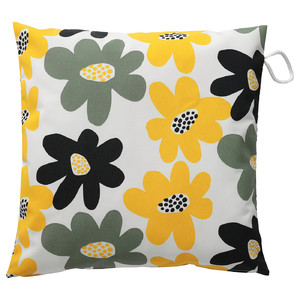 GULLBERGSÖ Cushion cover, multicolour floral pattern/outdoor indoor, 50x50 cm