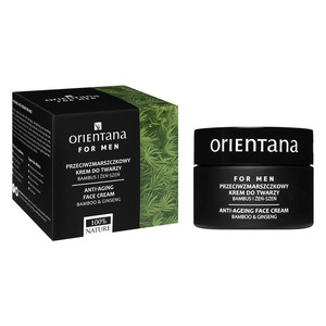 ORIENTANA for Men Bamboo And Ginseng Anti-Ageing Face Cream 98.7% Natural Vegan 50ml