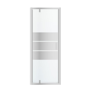 GoodHome Pivot Shower Door Beloya 70 cm, chrome/mirror glass