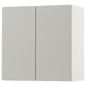 SMÅSTAD Wall cabinet, white grey, with 1 shelf, 60x30x60 cm