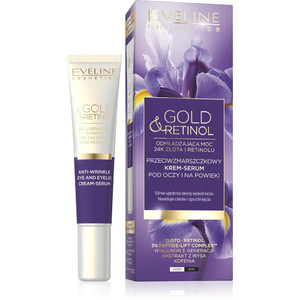 Eveline Gold & Retinol Anti-Wrinkle Eye & Eyelid Cream-Serum Day/Night 15ml