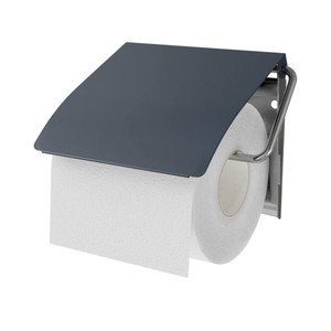 GoodHome Toilet Paper Holder Koros, dark blue