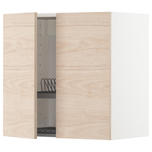 METOD Wall cabinet horizontal w push-open, white/Ringhult light