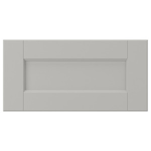 LERHYTTAN Drawer front, light grey, 40x20 cm