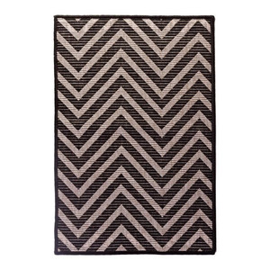 Rug Flox 150 x 200 cm, zigzag/anthracite