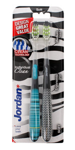 Jordan DUO Individual Clean Toothbrush Soft 2pcs